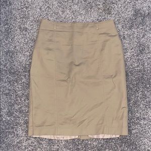 Tan Pencil Skirt - Size 8